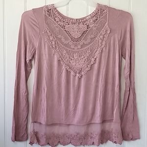 NoBo Crocheted Mesh Blouse